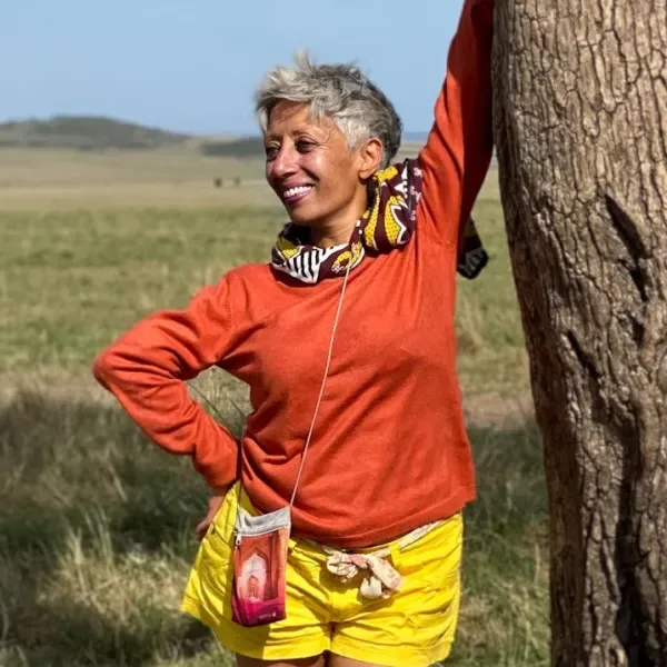 Rupi Mangat smiling in the Maasai Mara